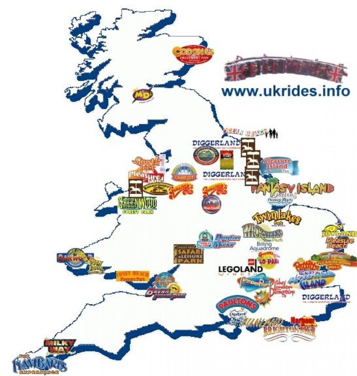 mapa temat wielka Brytania parki