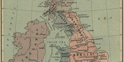 Mapa wielkiej Brytanii historyczne