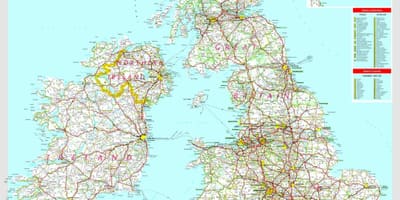 Mapa wielkiej Brytanii jazdy