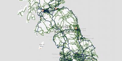 Wielka brytania transportową mapę